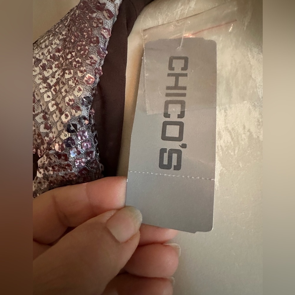 Chico's Ravishing sequence snake jacket - Picture 7 of 10